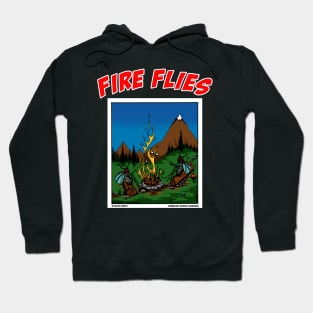 Fire Flies Around A Campfire Novelty Camping Gift Hoodie